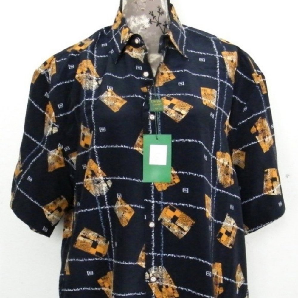 NWT Giorgio Inserti SS Sport Shirt - Picture 3 of 8